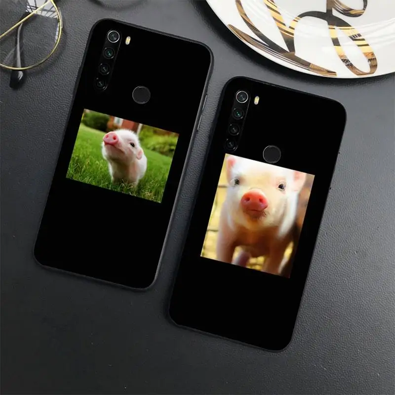 

Cute Little Pink Pet Pig animal Phone Case For Xiaomi Redmi note 7 8 9 11 t s 10 A pro lite funda shell coque cover