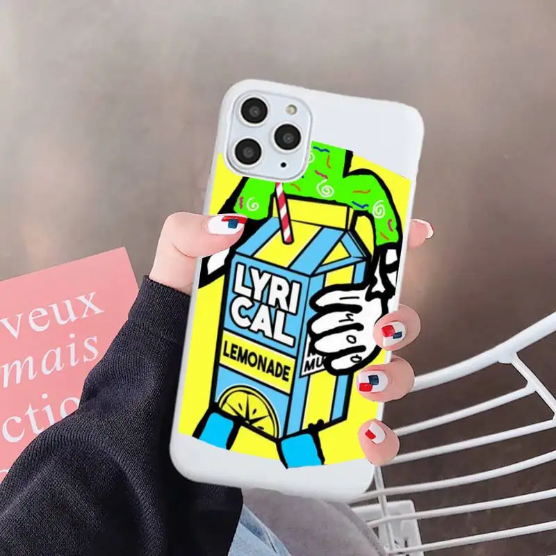 

Aliens Drink Lyrical Lemonade Phone Case Candy Color for iPhone 6 7 8 11 12 s mini pro X XS XR MAX Plus