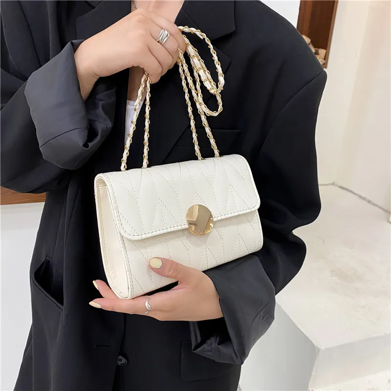 

Fashion female bag 2021 small square bag shoulder messenger chain mini bag make up bags purses and handbags