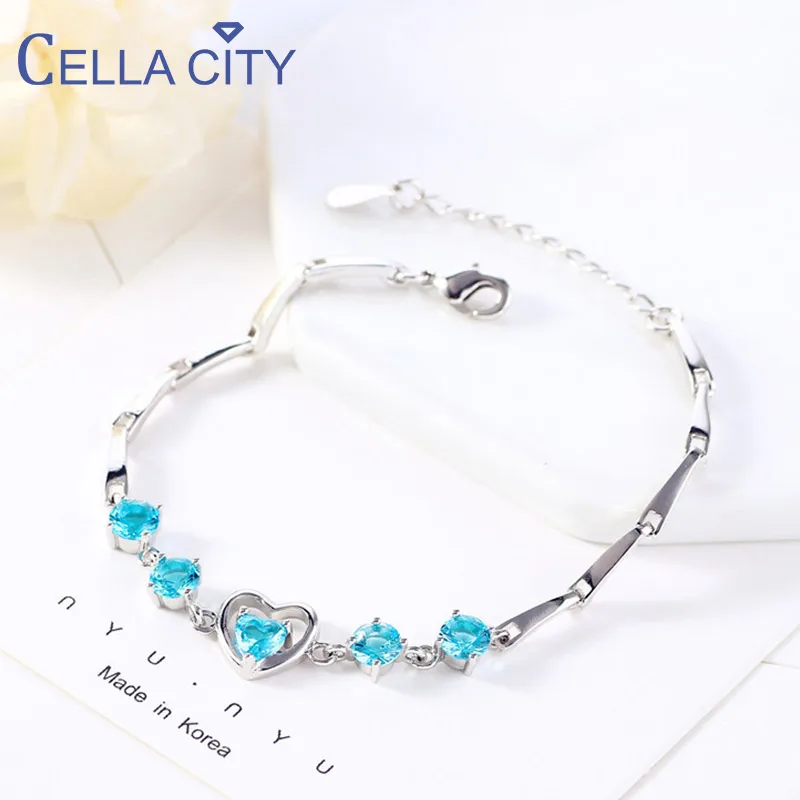 Женский браслет из серебра 925 пробы Изящные Ювелирные изделия с круглыми