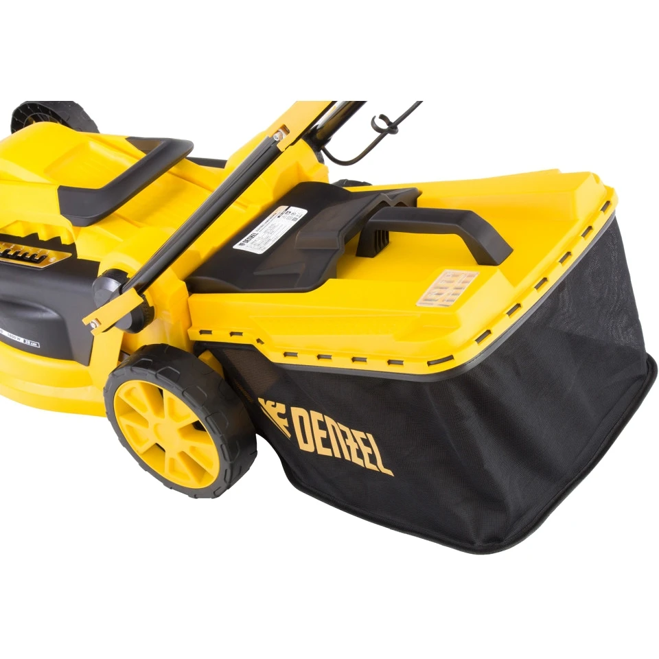 Газонокосилка электрическая DENZEL GM 1800 (Ширина скашивания 38 см. 6 уровней высоты от 2