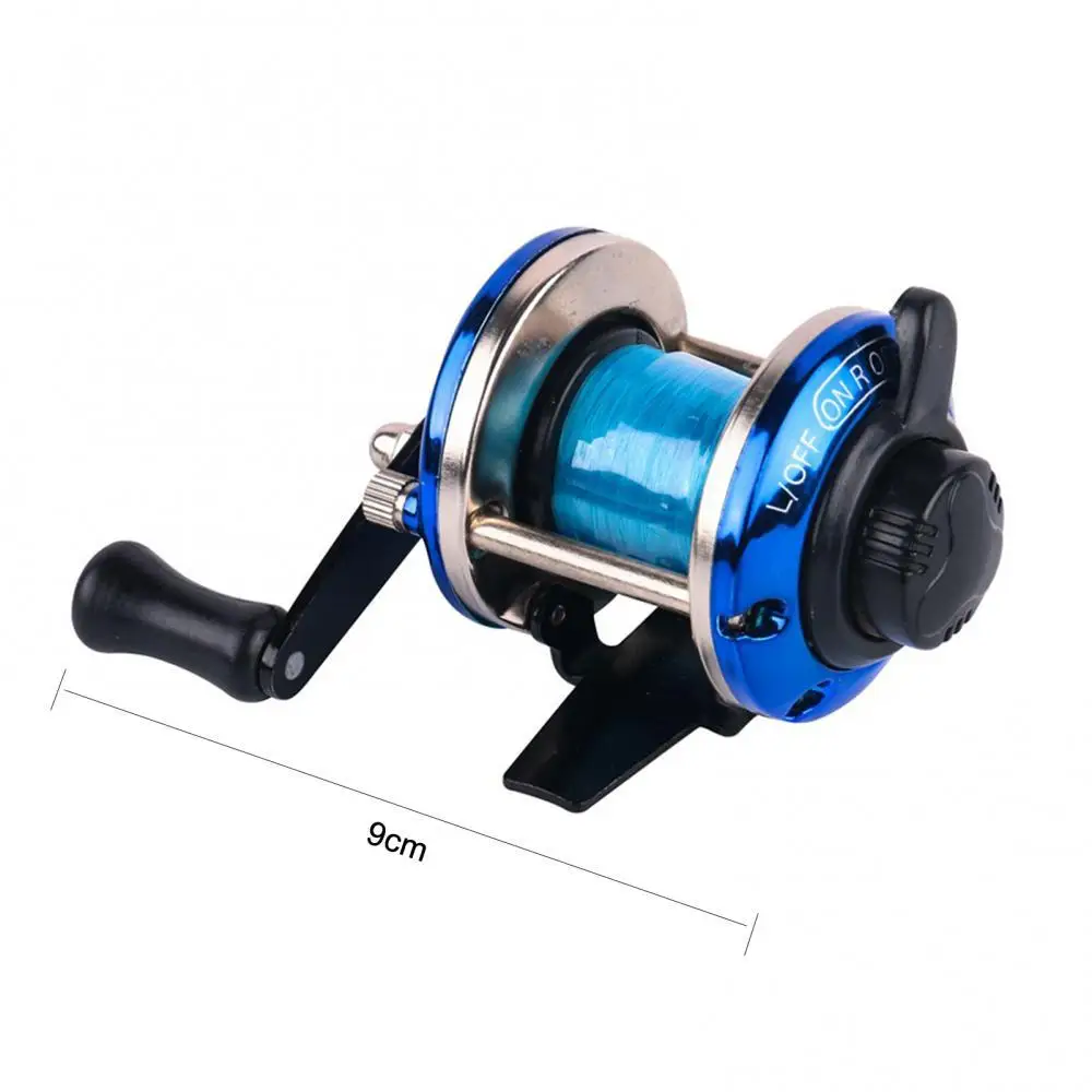 

60%HOT Winter Mini Trolling Ice Fishing Reel Spinning Wheel Fish Tackle Tool with Line