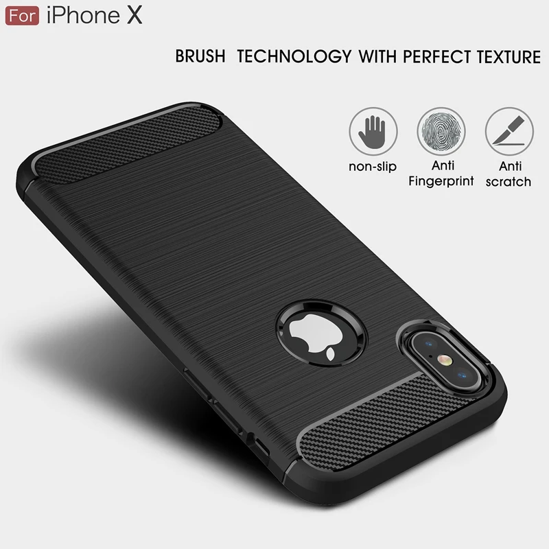 Мягкий чехол для iPhone X XS XR безопасный Ударопрочный силиконовый ТПУ телефона Apple Max