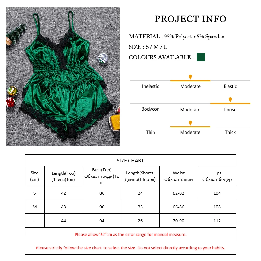 Suphis/зеленые бархатные топы кружевные шорты женские привлекательные пижамные