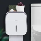 Держатель для бумаги для туалета, водонепроницаемый настенный лоток для туалетной бумаги, рулон бумаги, коробка для хранения в тубе, поднос для ванной комнаты, полка для салфеток