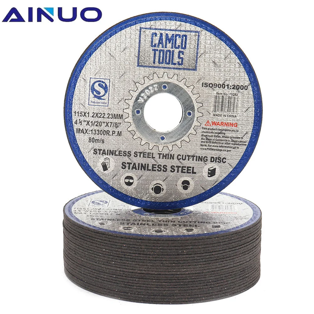 

115mm 4 1/2" Cutting Discs Metal Stainless Steel Cut Off Wheels Flap Sanding Grinding Discs Angle Grinder Wheel 6-50Pcs