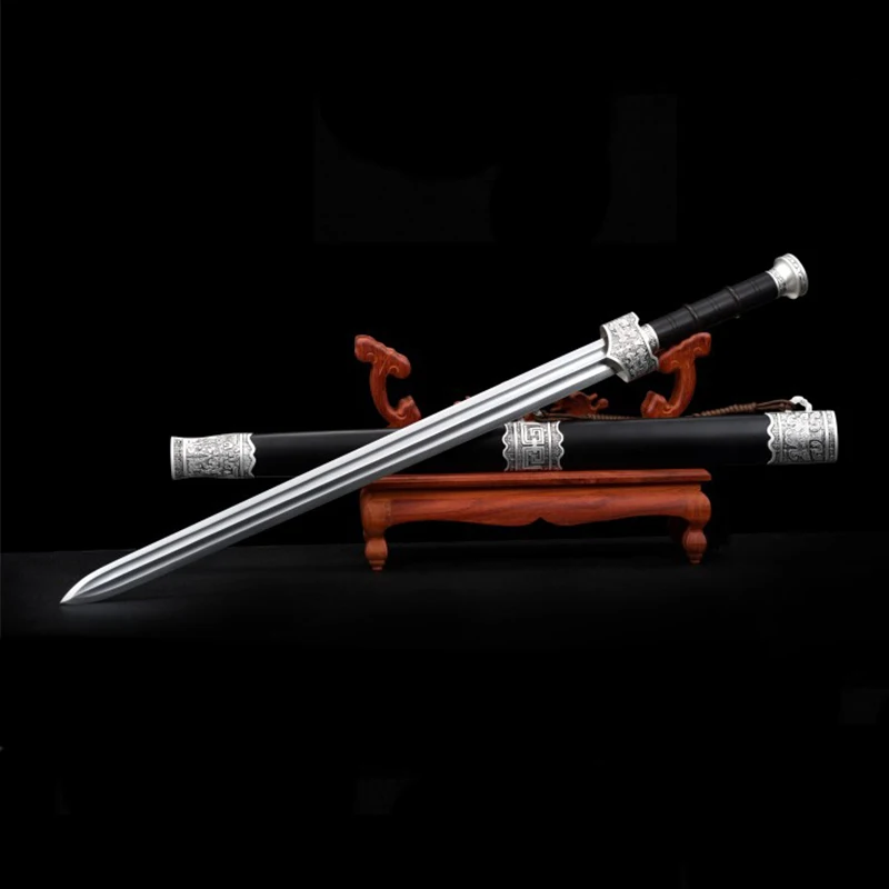 

Старинный китайский меч Yue Wang, Меч длиной 93 см, весом 1,8 кг, классический металлический меч для практики боевых искусств