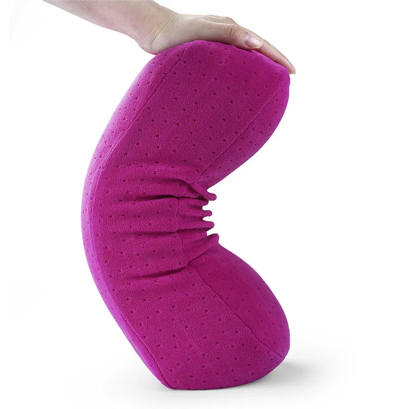 

Multi Purpose Breathable Velvet Spine Cushion Office Chair Seat Back Maternity Memory Foam Lumbar Pillow