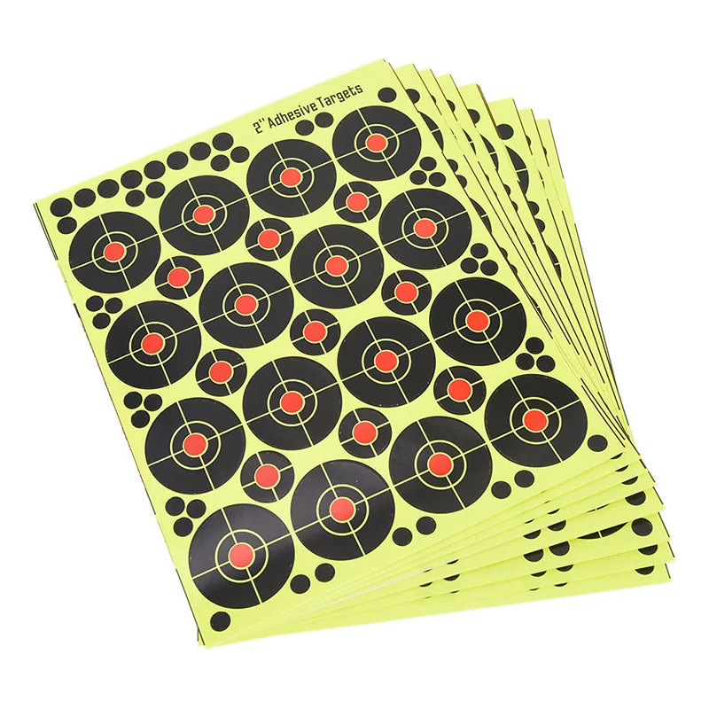 

160 шт/10 листов стрельбы цели Splatter светящиеся флуоресцентные Бумажные цели для охоты стрельбы из лука стрелы тренировочные аксессуары для ст...