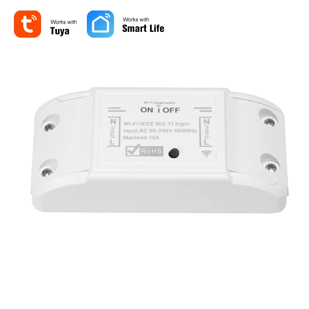 

Tuya WiFi умный переключатель 10A/2200 Вт беспроводной пульт дистанционного управления таймер приложение управление Умный дом для Amazon Alexa Google Home