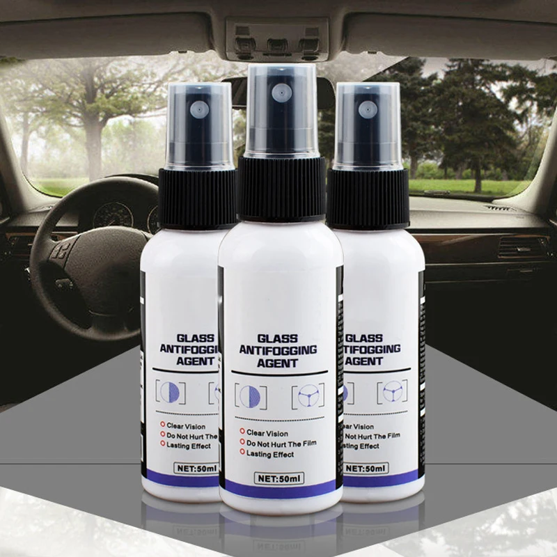 

2019 Car Glass Marks Coating Agent Automotive Rainproof Oil Film Remover Portable 50ml CSL88