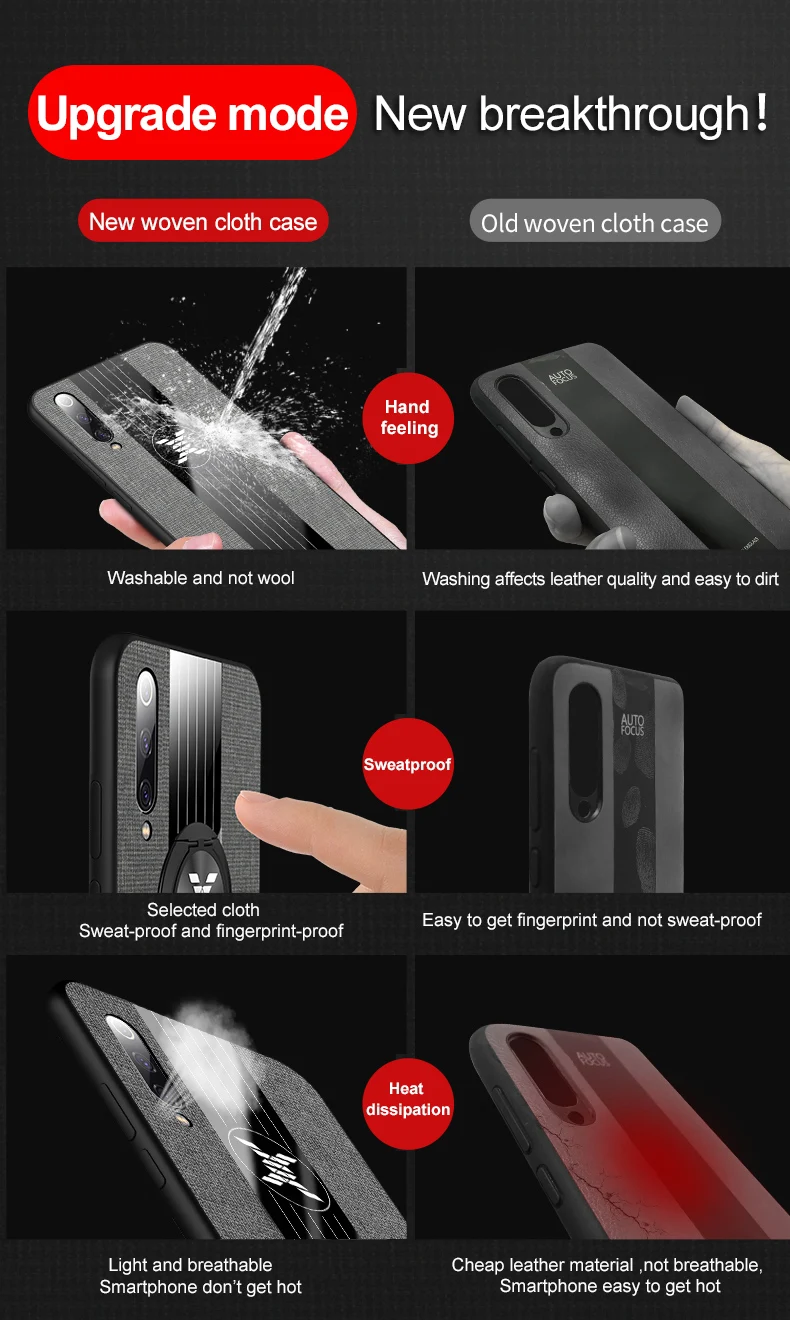 Для Xiaomi Mi 9 чехол Роскошный тканевый Чехол ударопрочный жесткий чехол для xiomi Xiaomi Mi 8 Lite 9 SE 9T чехол для телефона металлический держатель кольца
