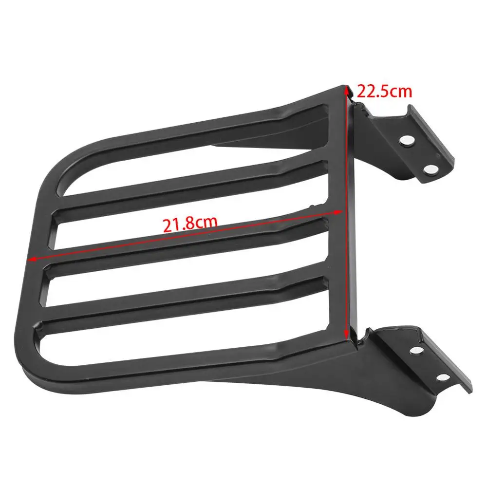 

Motorcycle Sissy Bar Backrest Luggage Rack For Harley Sportster XL 04-17 Dyna