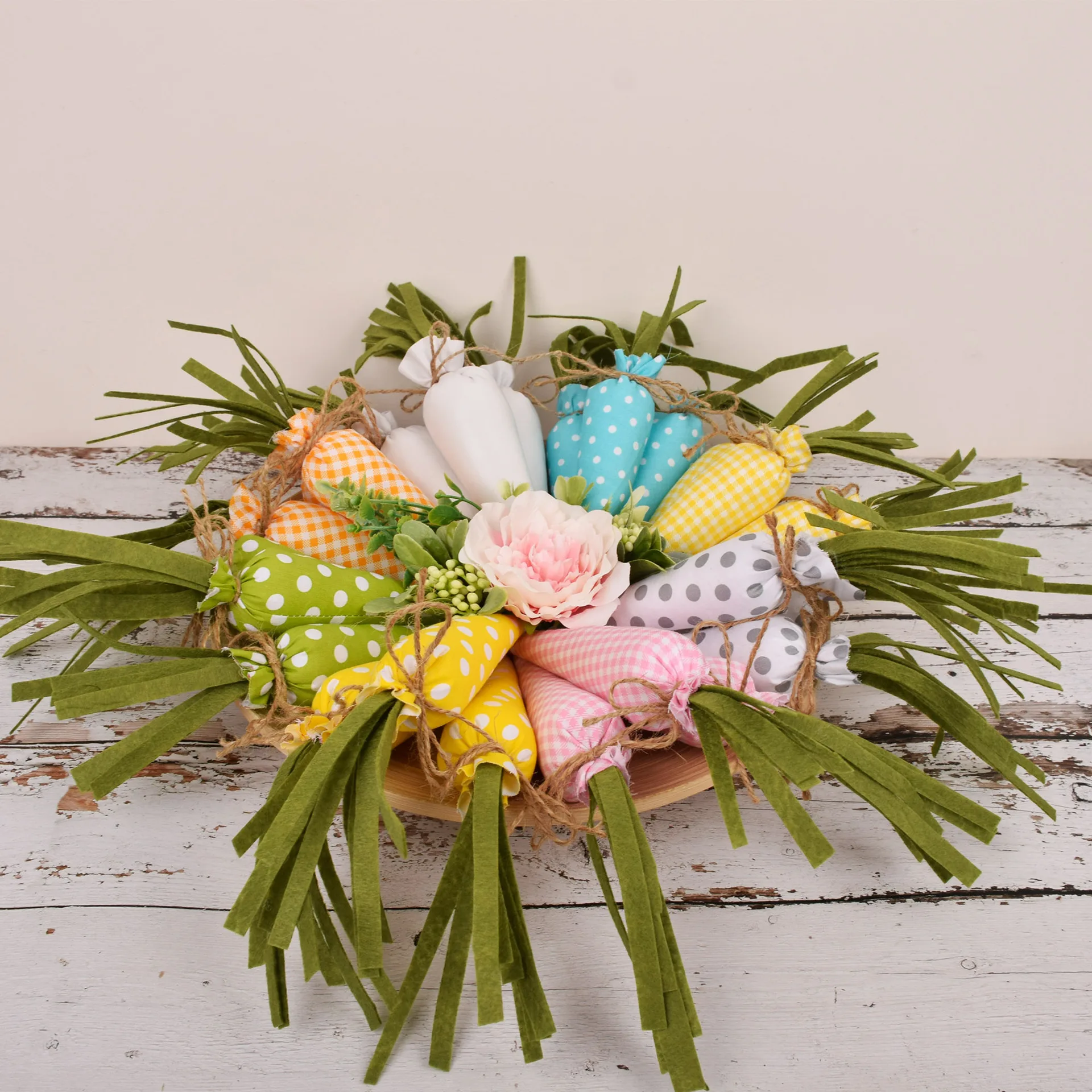 

New Woven Easter Carrots Ornaments for Easter Home Decor DIY Easter Party Decorations Kids DIY Crafts Gifts Supplies Carrot Toy