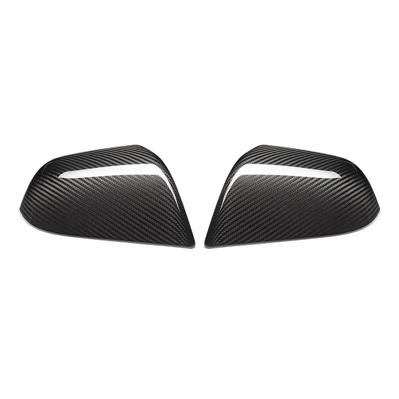 

Car carbon fiber rearview mirror shell decorative shell mirror cover For Tesla model3 modified Accessories