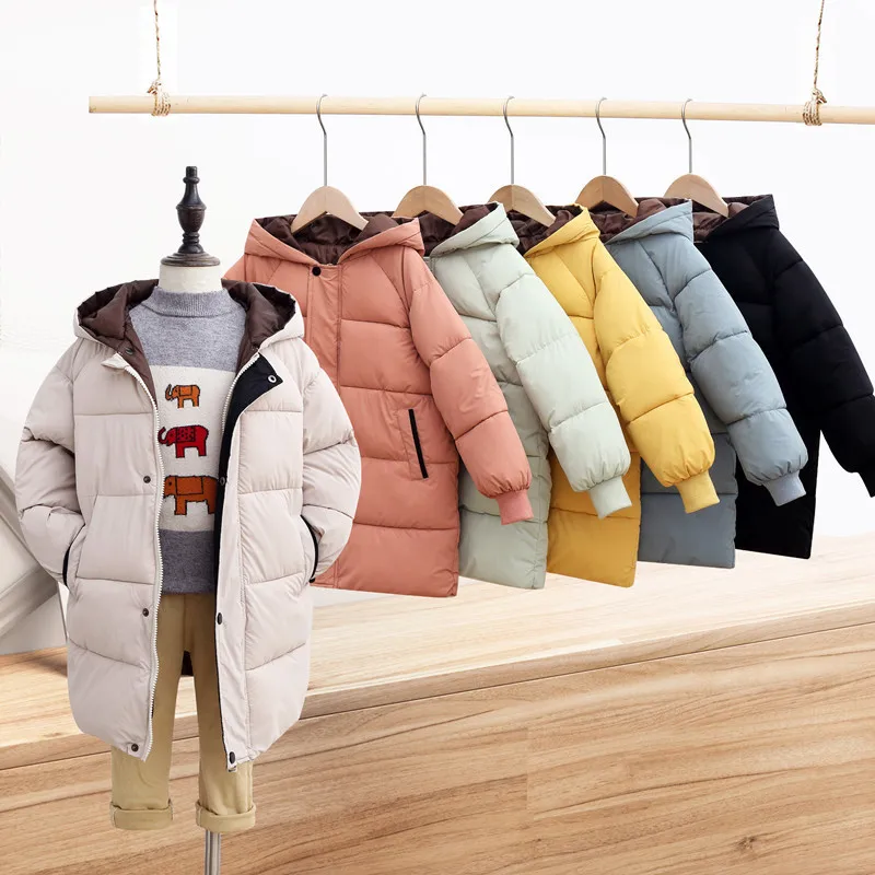

Autumn Winter Clothing For Girls 2021 Kid's Girl Coat Hooded Children's Jacket Girl Down Jacket Long Sleeve Coat For Boys Coats