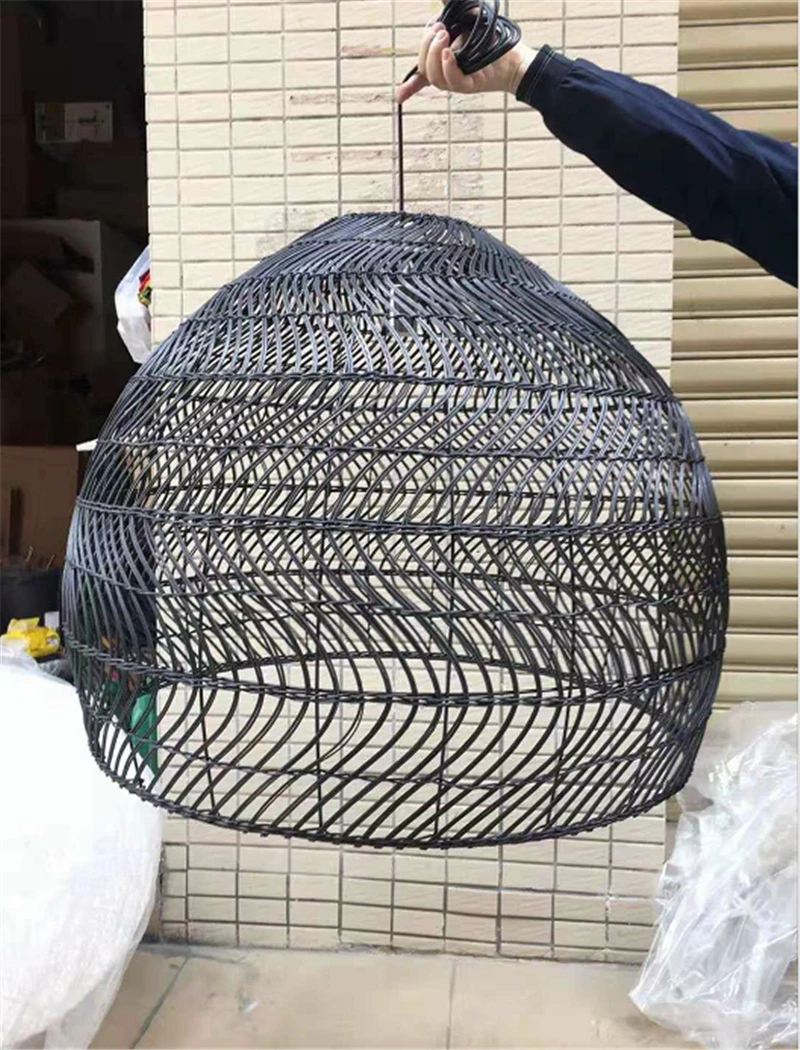 Подвесная бамбуковая Светодиодная лампа классический китайский подвесной