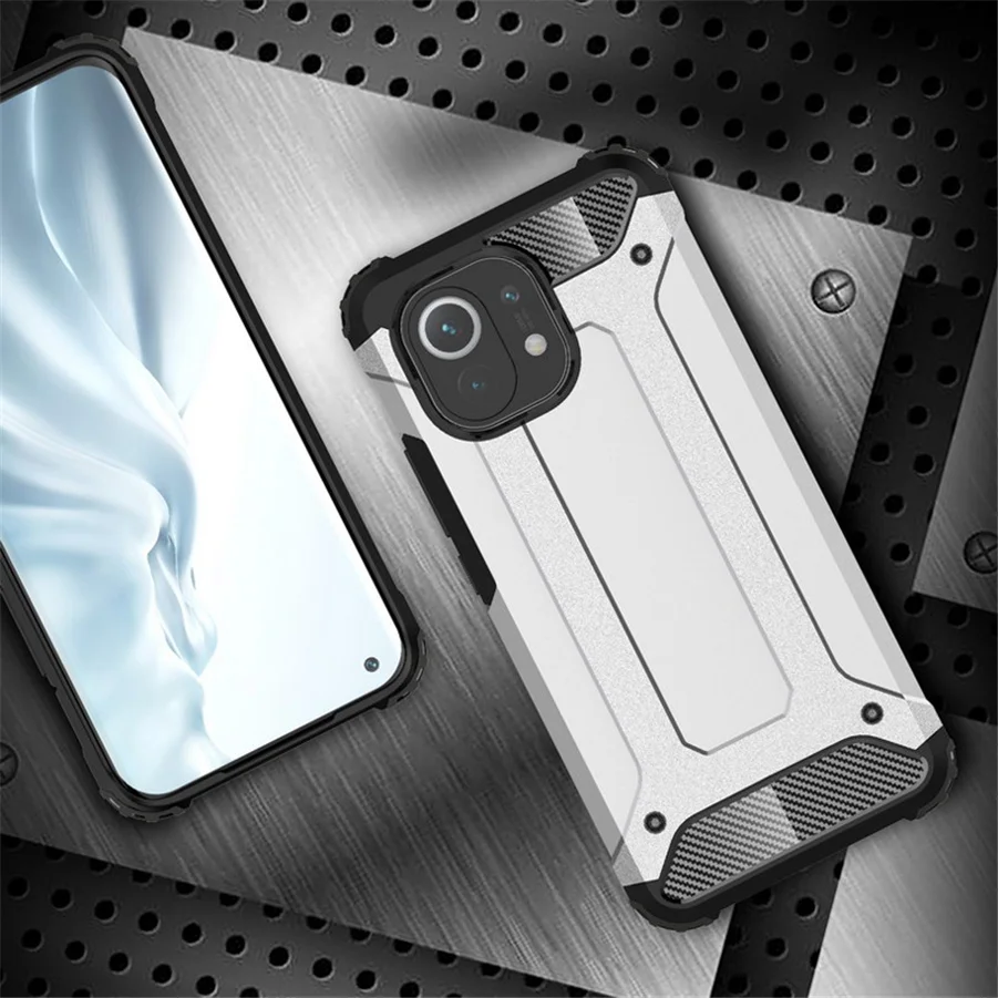 

5-in-1, hydrogel film + cover for mi11 xiaomi 11 pro shockproof silicone phone cases mi 11pro xiaomi mi 11 case mi-11