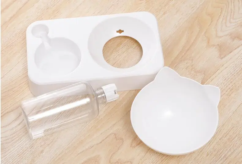 

Pet cat Bowl Automatic water Feeder Dog Cat Food Bowl Water Dispenser Double Bowl Drinking Raised Stand Dish Bowls Pet supply