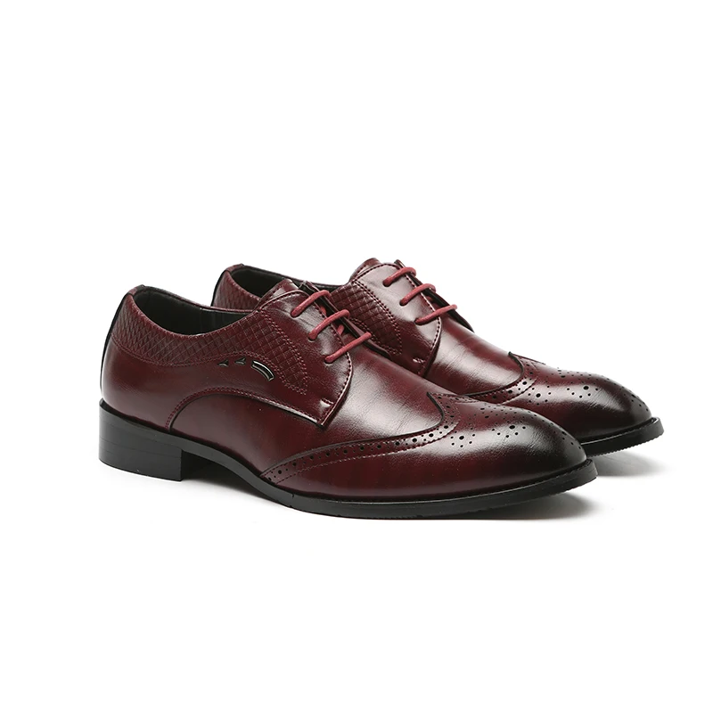 Туфли мужские классические в британском стиле кожаные свадебные туфли-оксфорды