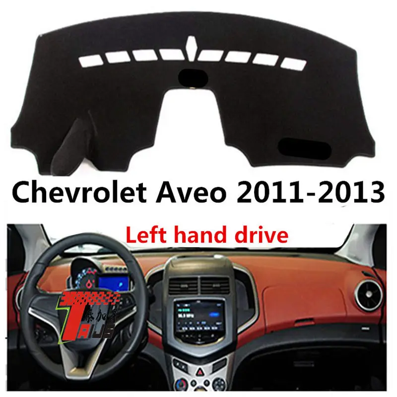 Чехол Taijs для приборной панели автомобиля с левым рулем Chevrolet Aveo 2011 2013