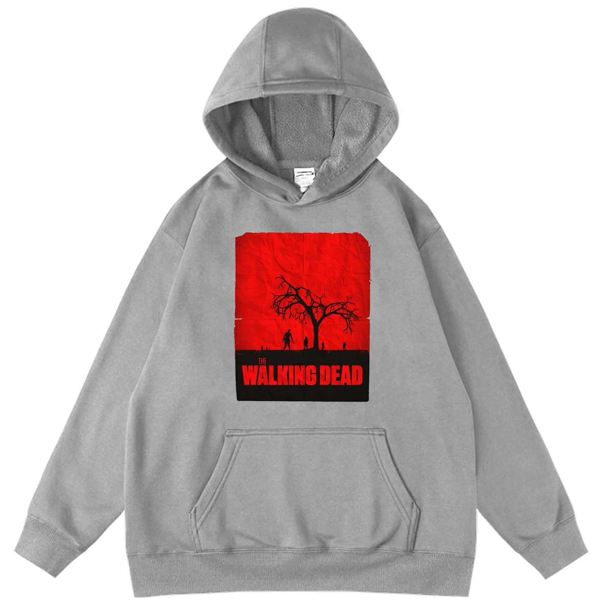 

The Walking Dead Unisex Horror Print Hoodie Boys Long Sleeve INS Wear Loose Hoodie Hot Sale Catoon Oversized Sweatshirt Hoodie