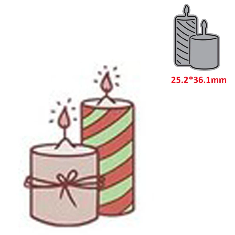 

metal cutting dies mold die cut 2 candles diy Scrapbook paper craft knife mould blade punch stencils dies 2021