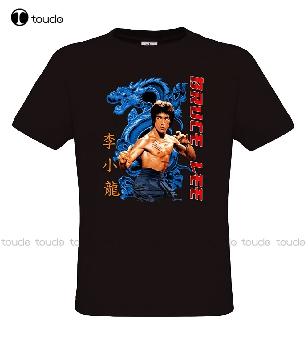 

Fashion Hot Bruce Lee - Blue Dragon - Womens & Mens Kung Fu & Martial Ar T-Shirt Xs-5Xl Unisex Aldult Teen Tee Shirt