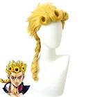 HSIU Джорно Джованна парик аниме JoJo странные приключения ролевой косплей золотой желтый высокое волокно синтетические волосы + Бесплатный бренд парик