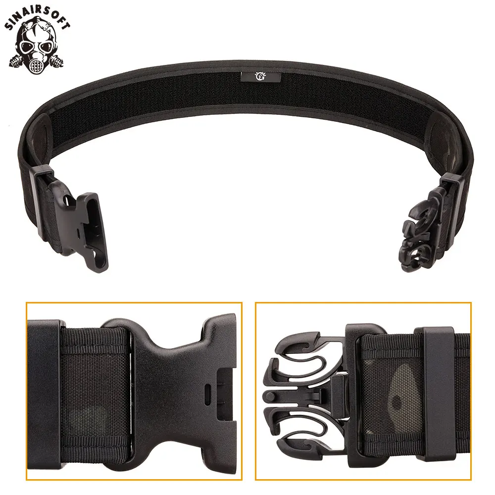 Tactical Molle Belt Nylon Military Waist with Double Buckle Adjustable Heavy Duty Training Hunting Accessories |