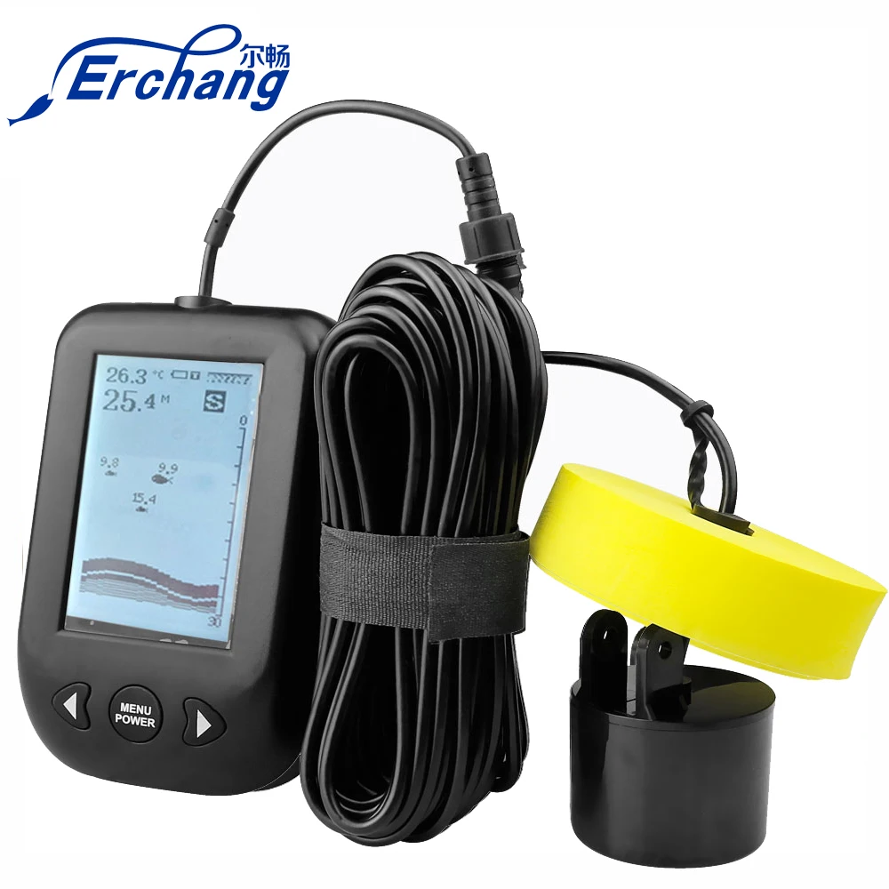 Erchang XF02 портативный рыболокатор Sonar датчик сигнализации 0 6 100 м рыболовный