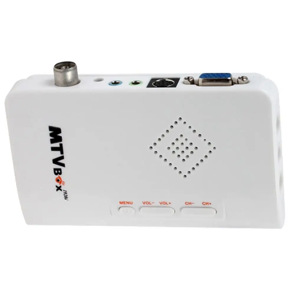 Внешний HD tv BOX цифровой компьютер программа приемник тюнер с динамиком поддержка CRT/lcd монитор