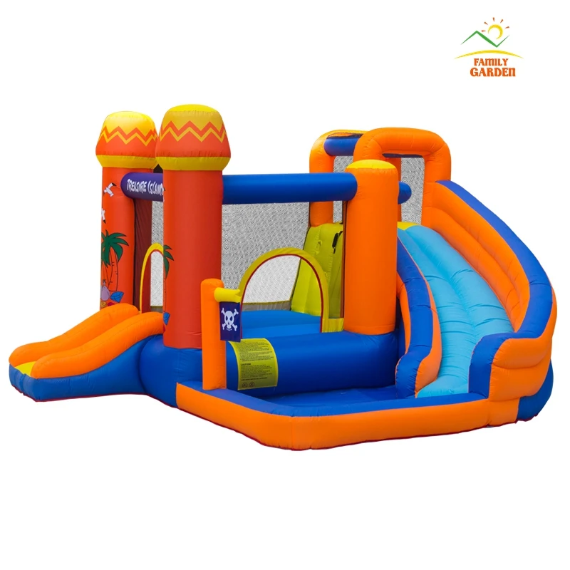 Надувная горка надувная 2 минуты|bouncer inflatable|house garden |