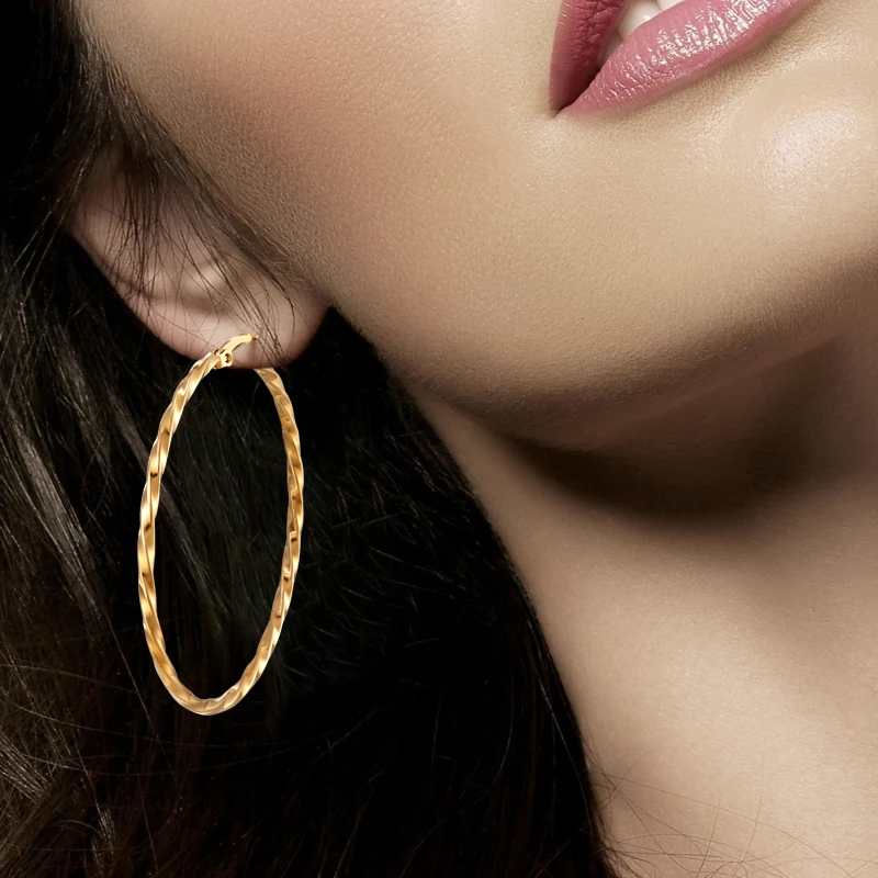 55 мм большие круглые серьги обруч женские Хэллоуин большой круг креольский