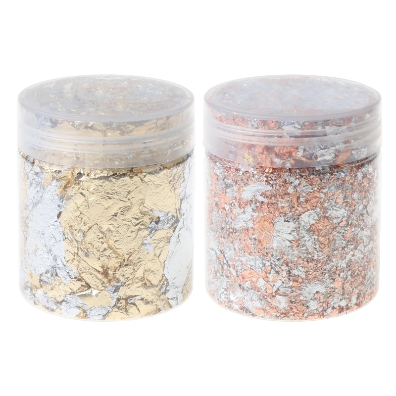 

N7MF 3g/Bottle Imitation Golden Leaf Flake Luxury Resin Mold Art Decoration Painting Fillings Sequins Glitters Jewelry Making