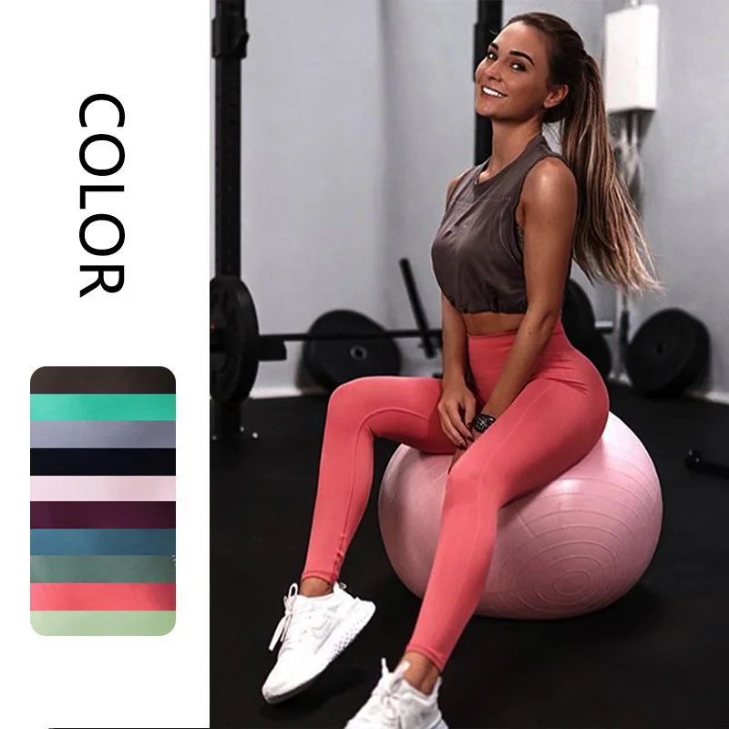 

Women's Sportswear Seamless Yoga Set Drawstring Style Fitness Clothing High Waist Sports Gym Leggings Workout Set Gym Set Women