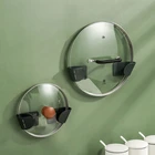 Кухонная подставка для крышек кастрюль, подставка для крышек сковородок, полка, бытовая настенная кухонная утварь