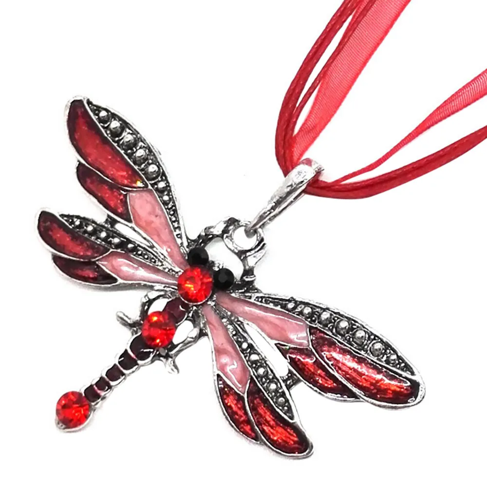 Новинка женское стильное креативное ожерелье в виде стрекозы цепочка на свитер с