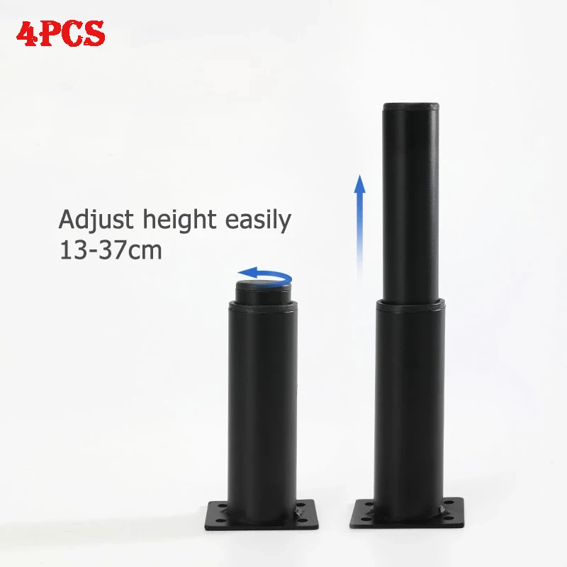 

Регулируемые ножки для мебели, 4 шт., подходят для кровати, диванов, шкафов, раковин с винтами, нагрузка 8-25 см, металлический корпус