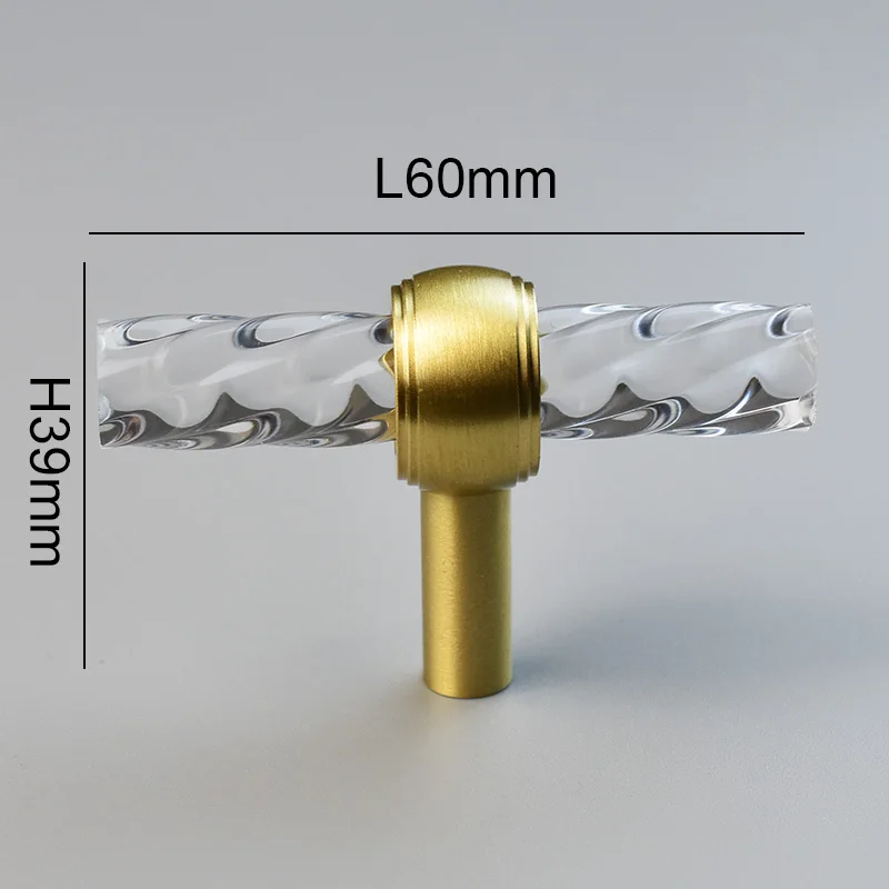 

TENCHTWO Ручки для шкафов хрустальные золотые