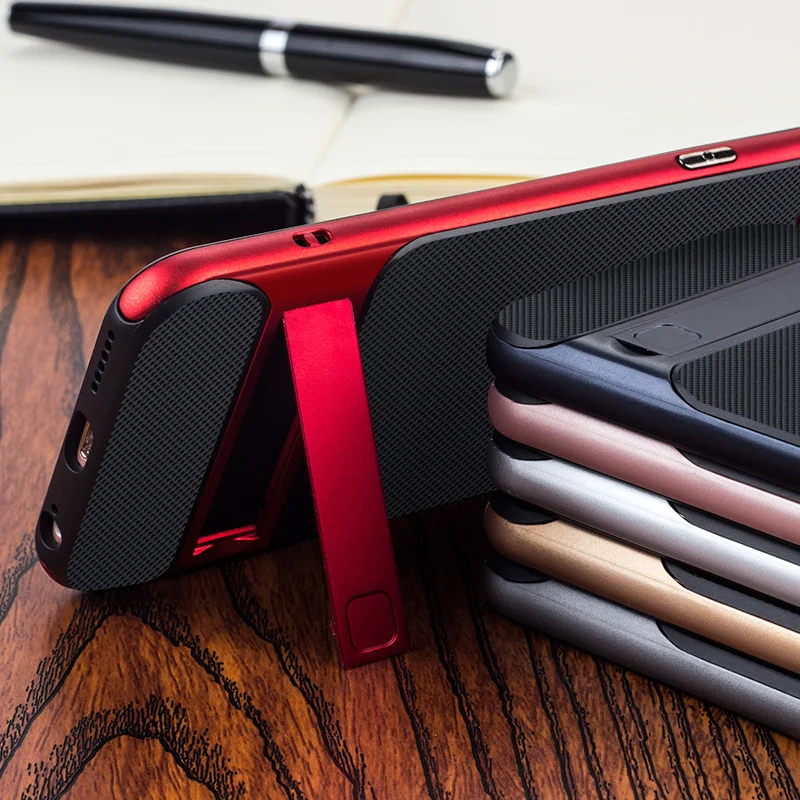 Роскошный Новый гибридный Чехол 3D с подставкой для iPhone 6 6s 7 8 Plus задняя крышка из