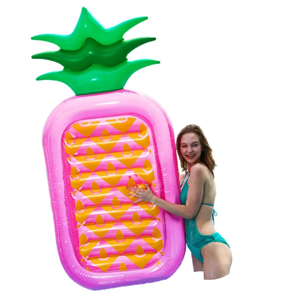 Надувной плавающий фруктовый Тип ананас двухцветный лист ряд гамак для взрослых