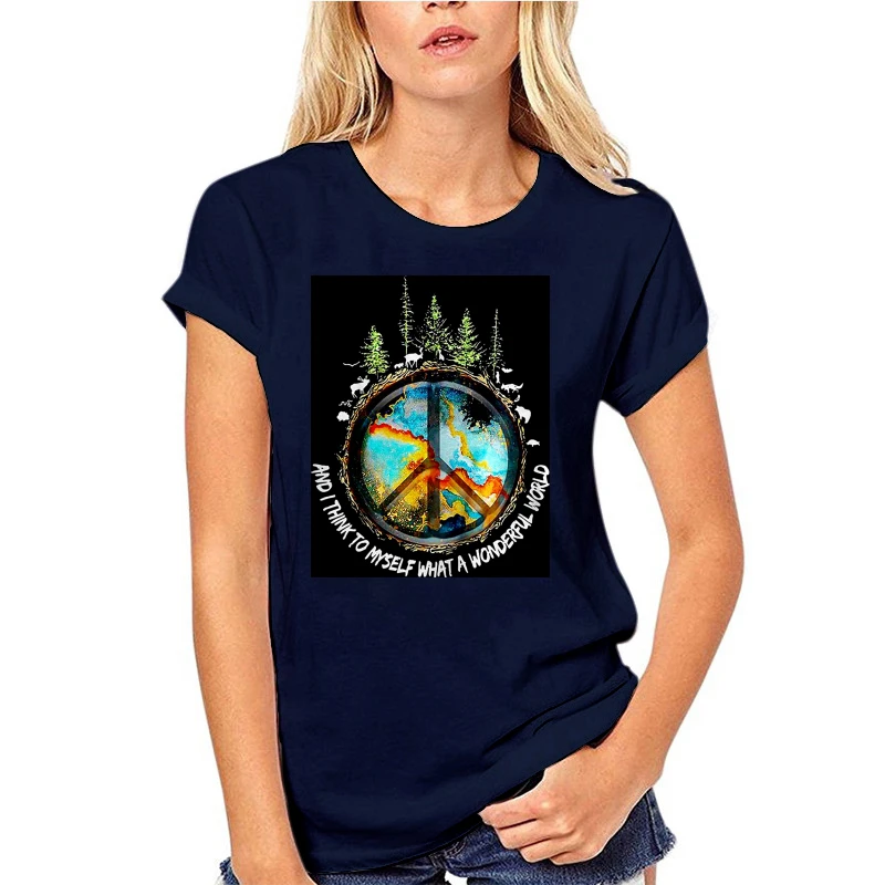 

The Earth And I Think To Myself What A Wonderful World Tshirt Cotton