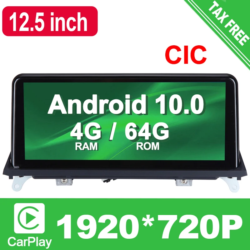 

10.25 inch 4G RAM 8 Core Android 10.0 System Car GPS Navigation Media Stereo Radio For BMW X5 E70 X6 E71 2011- 2014 CIC System