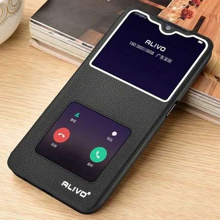 Black Для Coque OPPO Realme XT кожаный чехол с окошком для просмотра Книга Стенд флип чехол для OPPO Realme X2 XT 6," RealmeXT x t чехол для телефона s - Цвет: Black