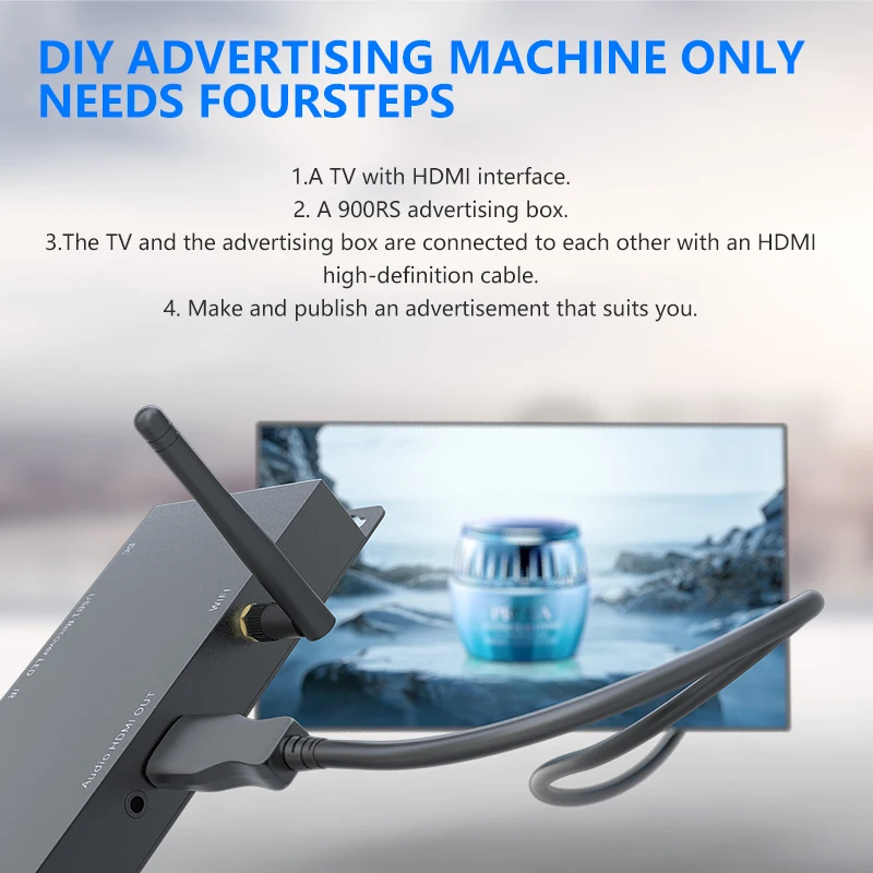 2K рекламная цифровая вывеска приставка-проигрыватель HD 1080P Android Интеллектуальный