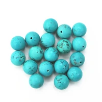 wholesale 50pcs natural stone blue turquoises round loose beads to choose the size 10 mm suitable for jewelry making