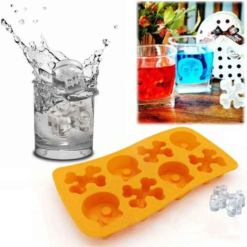 Форма для льда в виде черепа форма торта подносы кубиков Силиконовый Забавный