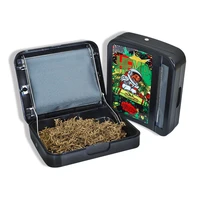 honeypuff metal rolling machine case storage case for 78mm paper smoking cigarette roller tobacco organizer box