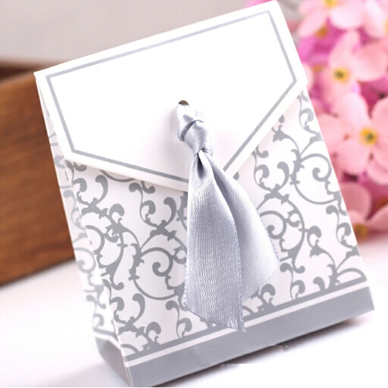 (25 шт./лот) милые конфеты коробки с лентой Свадебная вечеринка любимые подарочные